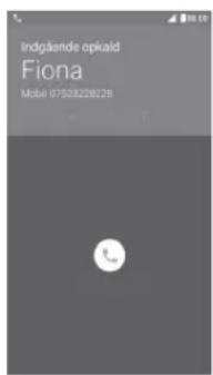 ALCATEL Shine Lite - Besvarelse eller afvisning af et opkald - 1