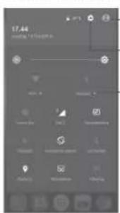 ALCATEL Shine Lite - Hurtigindstillingspanel - 1