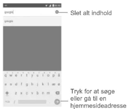 ALCATEL Shine Lite - Sådan går du til en webside - 1