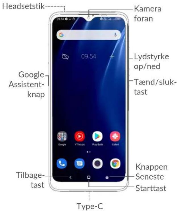 ALCATEL 3X - Taster og stik - 1