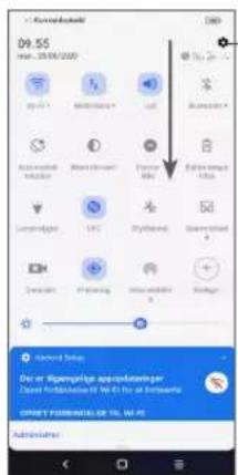 ALCATEL 3X - Hurtigindstillingspanel - 1