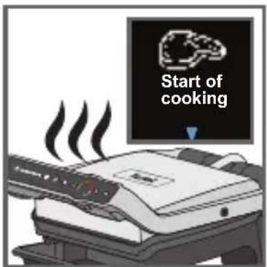 Start of cooking