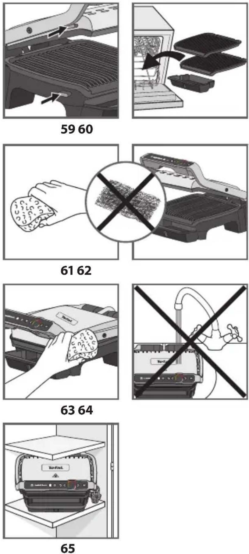 TEFAL OptiGrill Elite XL GC760D - Terminarea utilizării - 4