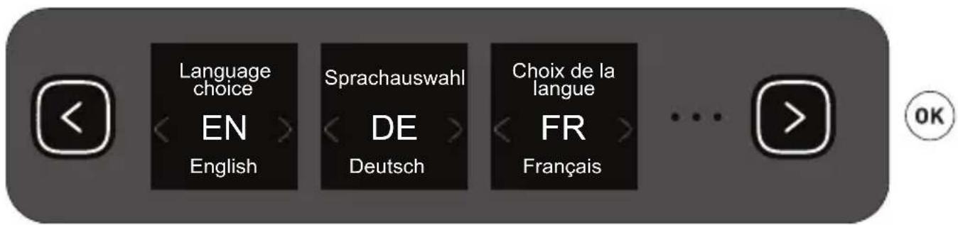 Language choice EN English Sprachauswahl DE Deutsch Choix de la langue FR Français ... OK