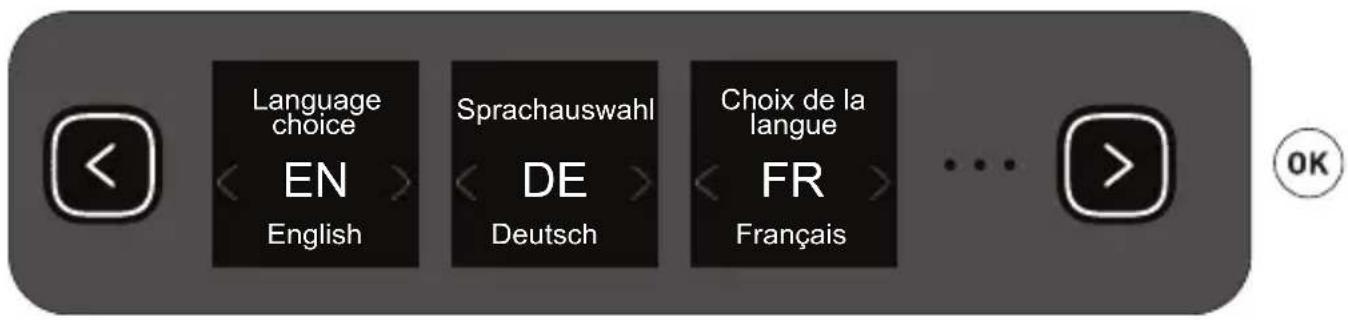 Language choice EN English Sprachauswahl DE Deutsch Choix de la langue FR Français ... OK