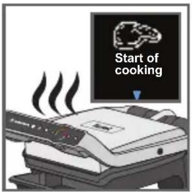 Start of cooking