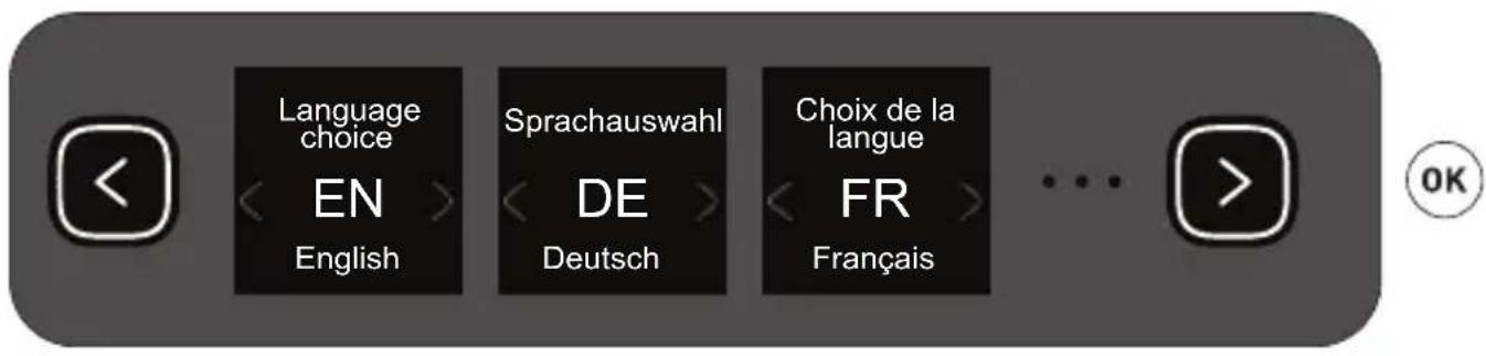 Language choice EN English Sprachauswahl DE Deutsch Choix de la langue FR Français ... OK