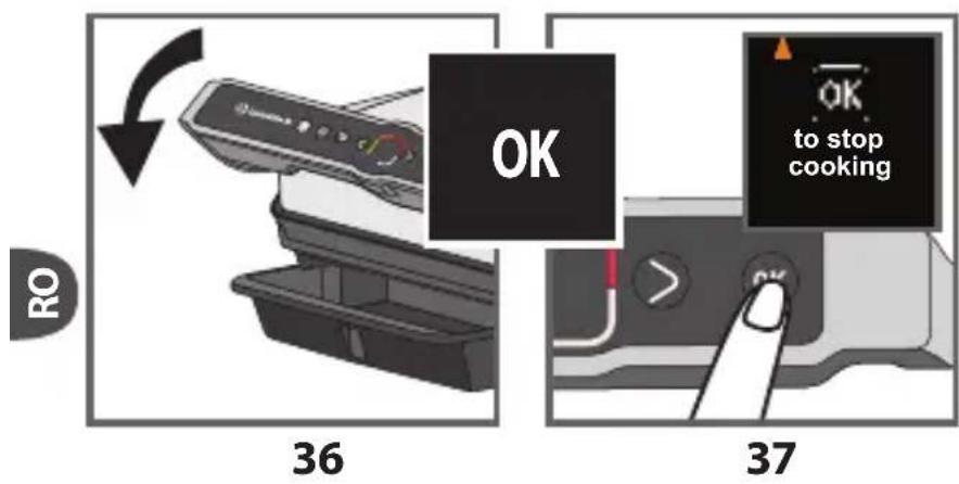 RO 36 OK 37 OK to stop cooking