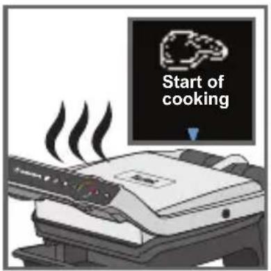Start of cooking