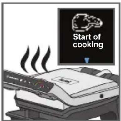 Start of cooking