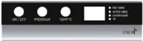 ON/OFF PROGRAM TEMP °C RED WAVE WHITE WAVE CHINA WMHE OFF ONE P