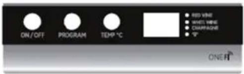 ON/OFF PROGRAM TEMP °C RED WINE WHITE WINE CHAMPAGE ONER®