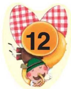 HABA 3 x 4 = Klatsch - The cards: - 1