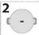WHIRLPOOL WF S4160 BF - A FÖZÖEDÉNYEK ALJÁNAK MEGFELELŐ MÉRETE A KÜLÖNBÖZŐ FÖZÖZÓNÁKHOZ - 1