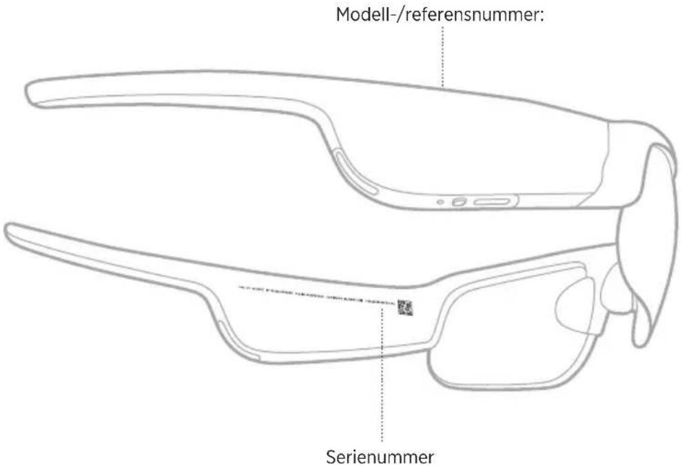 BOSE Frames Tempo - PLATS FÖR SERIE- OCH MODELL-/REFERENSNUMMER - 1
