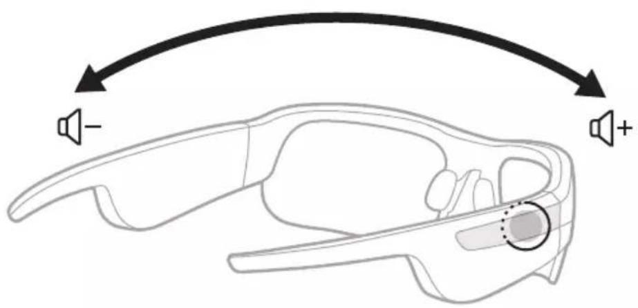 BOSE Frames Tempo - Ajustar el volumen - 1