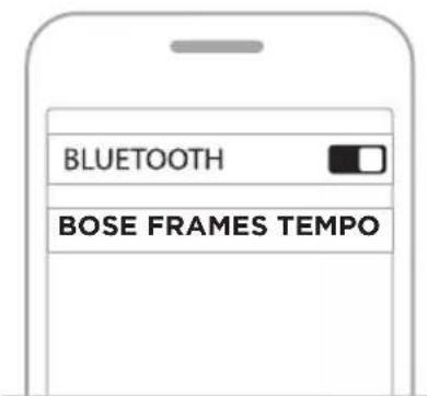 BOSE Frames Tempo - ANSLUT VIA BLUETOOTH-MENYN PÅ DEN MOBILA ENHETEN - 2