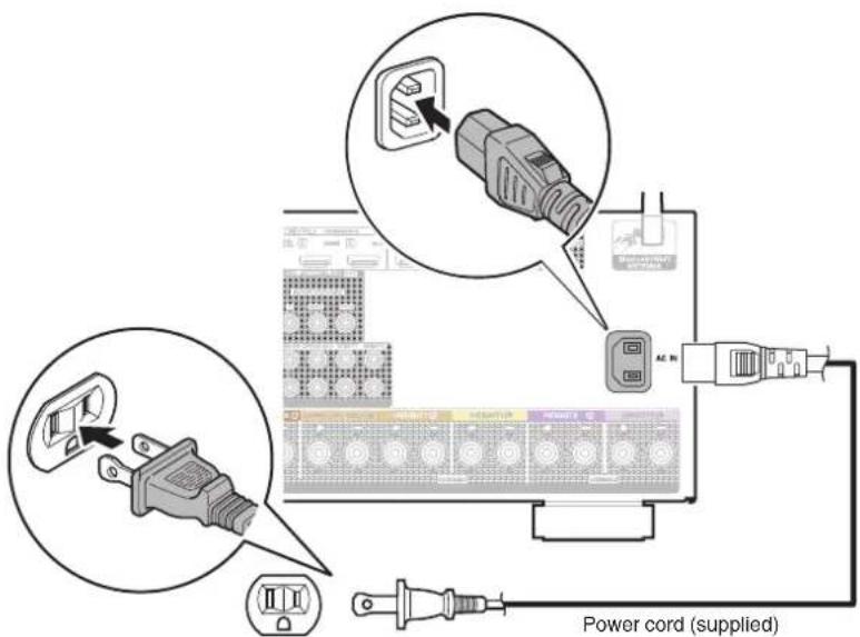 Power cord (supplied)