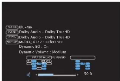 SOURCE: Blu-ray SOURCE: Dolby Audio - Dolby TrueHD TYPE: Dolby Audio - Dolby TrueHD PHYSIPLY: MultEQ XT32 : Reference Dynamic EQ : On Dynamic Volume : Medium 50.0