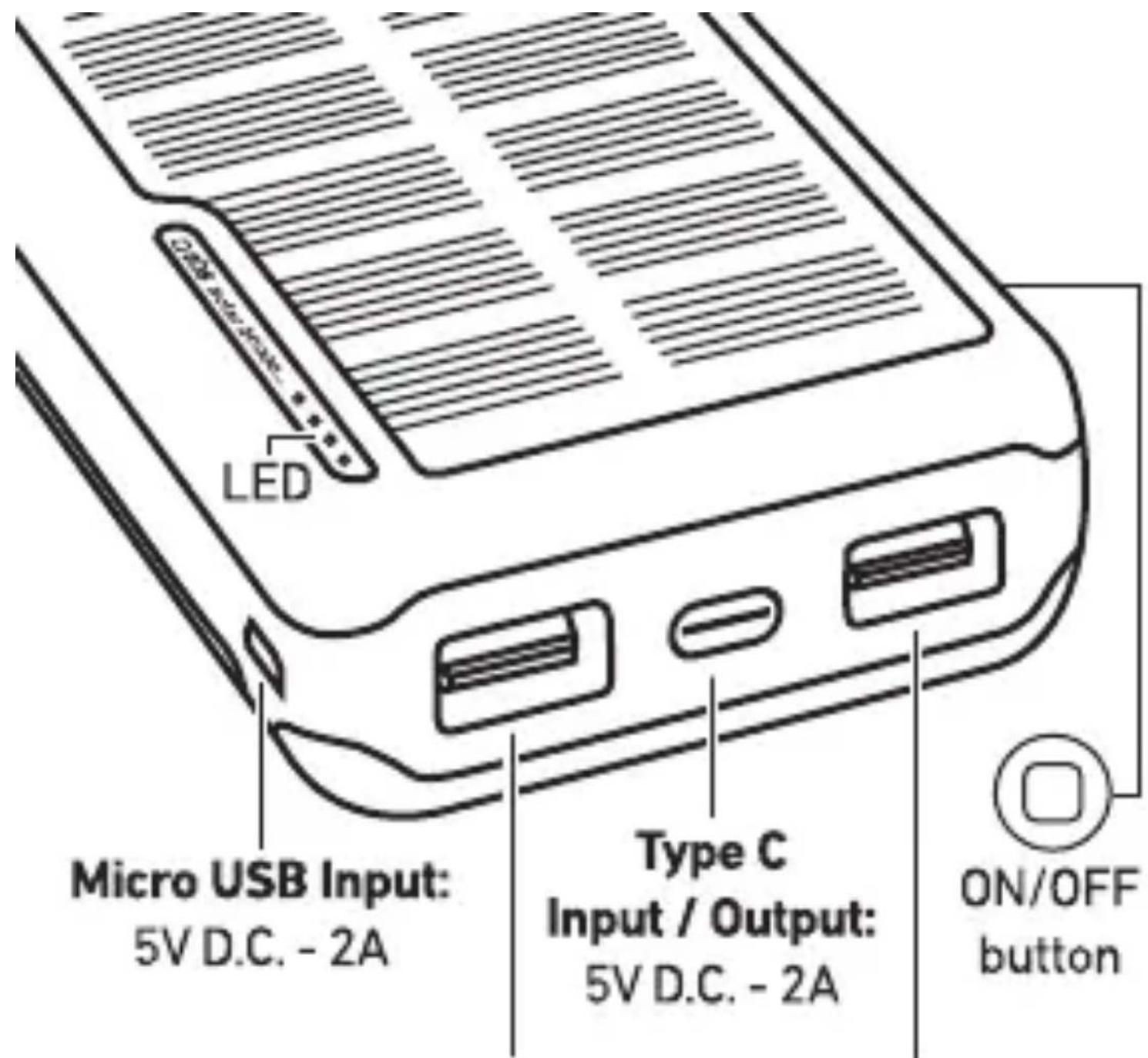 SBS TEECOBB5000POC - Solar Power Bank - 3