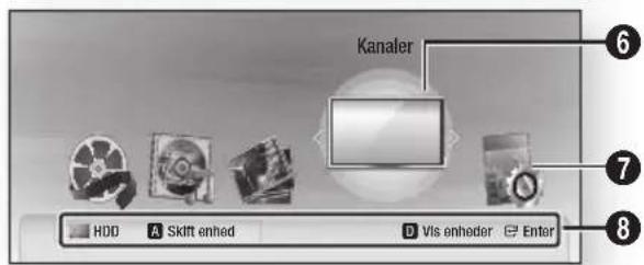 SAMSUNG BD-C8500 - Indstilling af menuen - 2