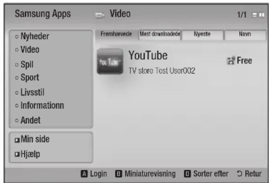 SAMSUNG BD-C8500 - Samsung Apps - 1
