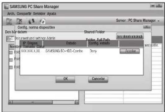 SAMSUNG BD-C8500 - Brug af funktionen AllShare - 1