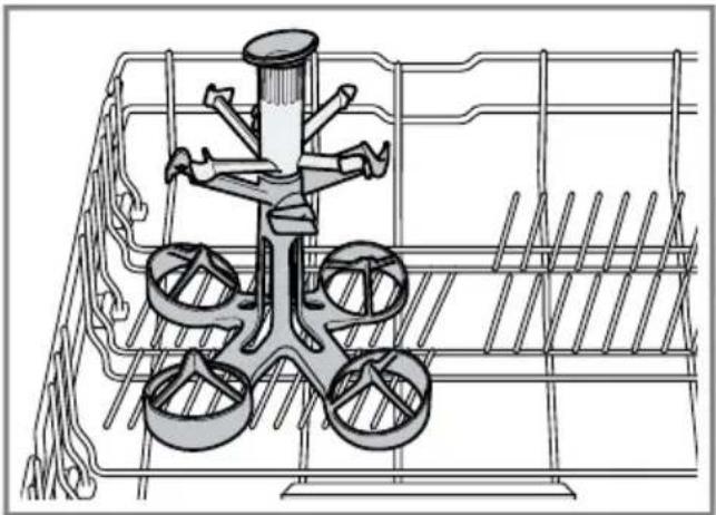 SIEMENS SN45ZS05CS - Kurv til glas på stilk - 1