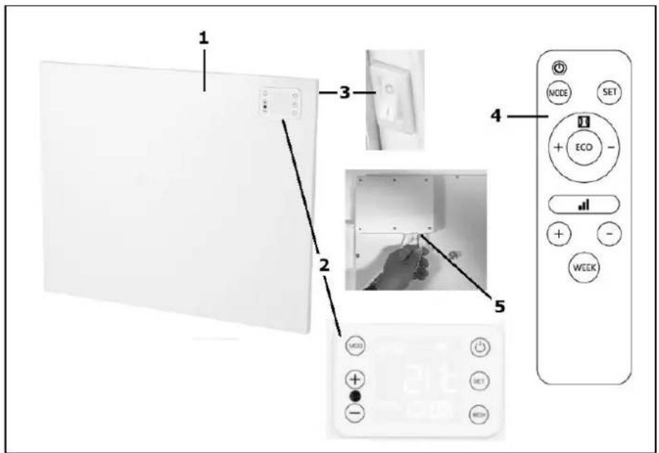 Eurom Mon Soleil DSP 400 Wifi - Beskrivelse - 1