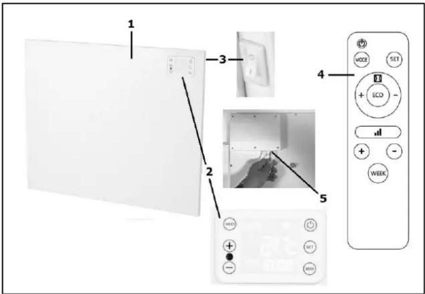 Eurom Mon Soleil DSP 400 Wifi - Description - 1