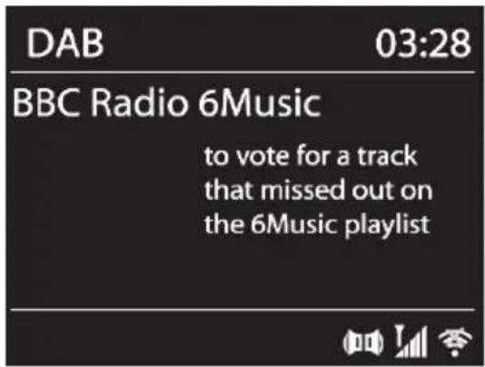 DAB 03:28 BBC Radio 6Music to vote for a track that missed out on the 6Music playlist