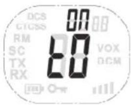 DCS CTCSS RM SC TX RX 80 VOX OCM I11
