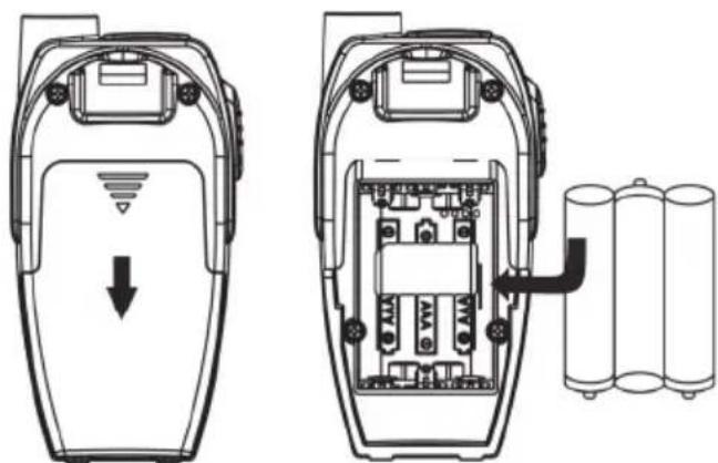 SILVERCREST SFG 8000 B1 - De oplaadbare/gewone batterijen plaatsen - 1