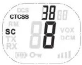 SILVERCREST SFG 8000 B1 - Vyhledávání kódu CTCSS - 1