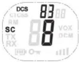 SILVERCREST SFG 8000 B1 - Vyhledávání kódu DCS - 1