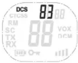 SILVERCREST SFG 8000 B1 - Nastavenie kódu DCS - 1