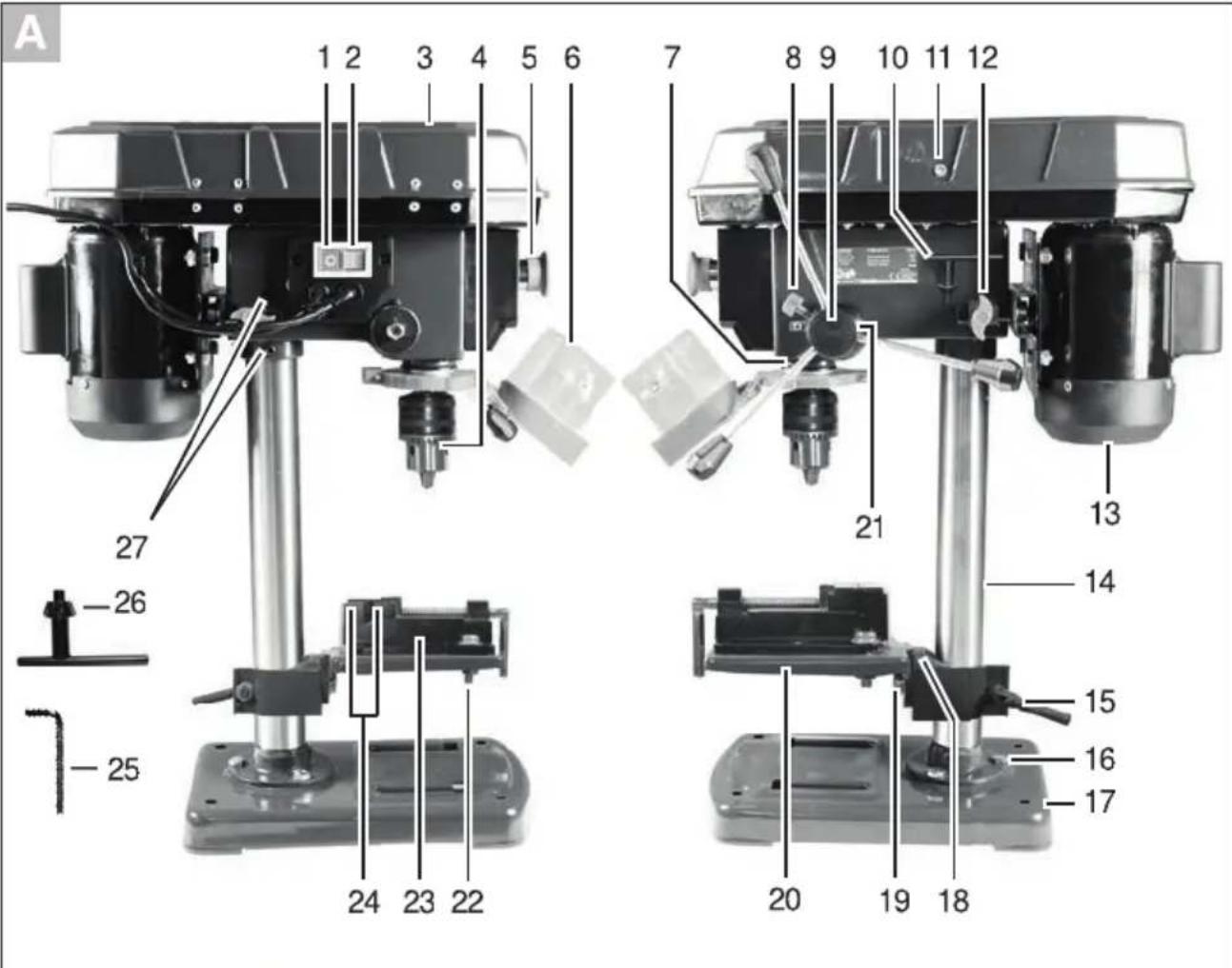 PARKSIDE PTBM 500 D4 - DK - 1