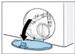 SIEMENS WM14US6EPL - A szivattyúfedél eltávolítása - 1