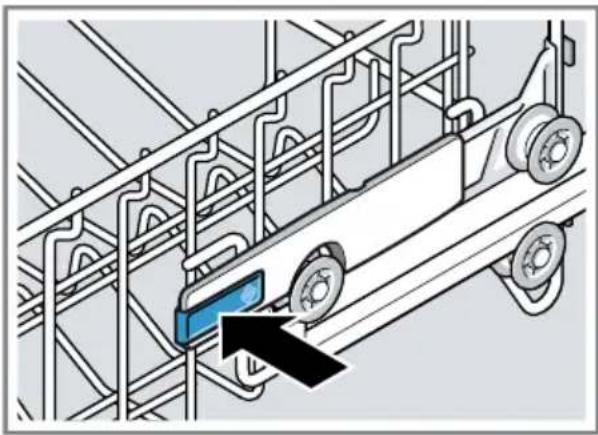 SIEMENS SN63HX60CE - Indstilling af overkurven med sidearme - 1