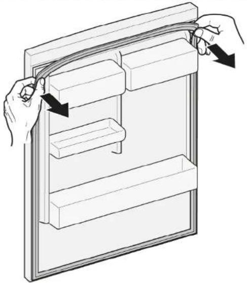SIEMENS KI82FSDF0 - Retirer le joint de porte - 1