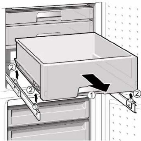 SIEMENS KG39V2LEA - Demontarea containerului extensibil - 1