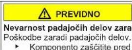 SIEMENS KG39V2LEA - Zamenjava zgornjega tečaja vrat - 8