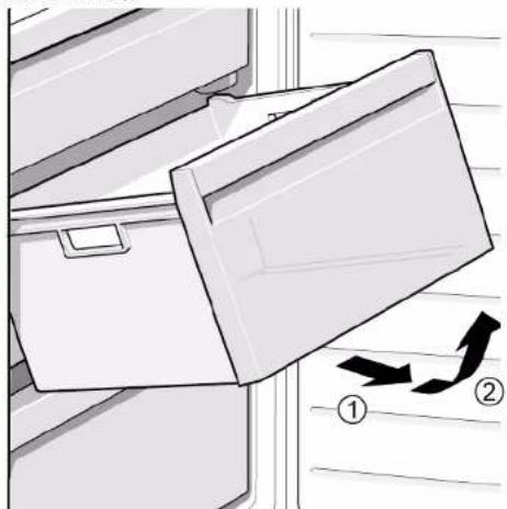 SIEMENS KG39V2LEA - Pakastelokeron poistaminen - 1
