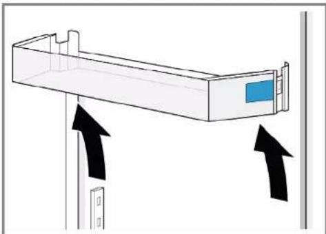 SIEMENS KG39V2LEA - Utskiftning av justerbar dørrack - 1