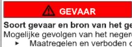 SIEMENS KG39V2LEA - Structuur van de waarschuwingen - 2