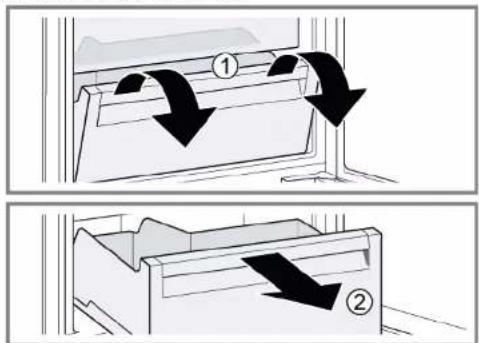 SIEMENS KI22LADD0 - Remover o recipiente de frio - 1