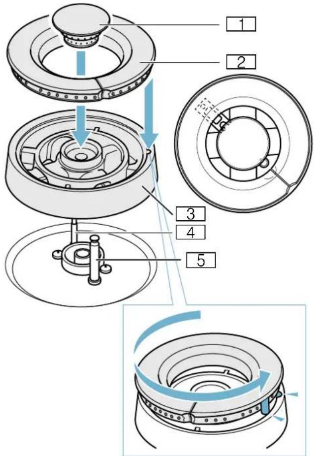 GAGGENAU VG231120F - Wokkipolttimen osat - 1