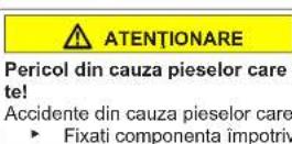 Profilo BD3056WFAN - Înlocuirea balamalei de sus a uşii (uşă cu afişaj) - 7