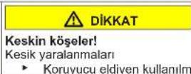 Profilo BD3056WFAN - Kapının orta menteşesinin değiştirilmesi - 4