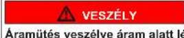 Profilo BD3056IFAN - Áramütés veszélye áram alatt lévő alkatrészek miatt! - 2